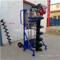 加速工地挖土打电线杆的机器