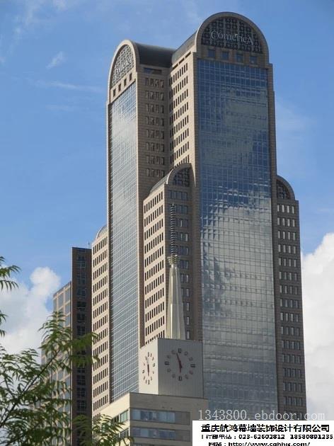 重庆沙坪坝区玻璃幕墙施工-沙坪坝区外墙门窗改造翻新_重庆航鸿幕墙公司