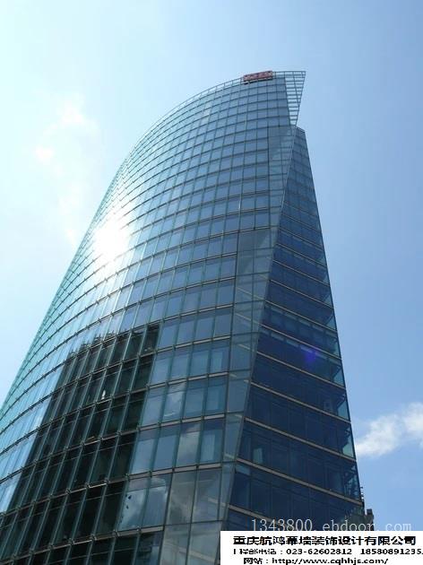 重庆沙坪坝区玻璃幕墙施工-沙坪坝区外墙门窗改造翻新_重庆航鸿幕墙公司