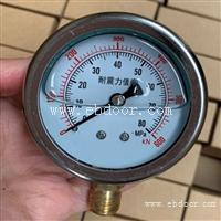 60MPa耐震表 不锈钢矿用耐震表YN-60耐震压力表DN10接头