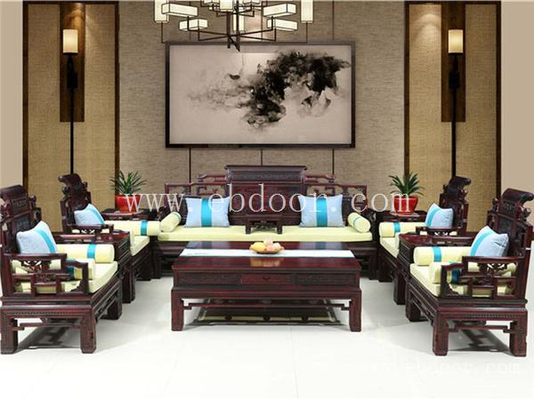 西安新中式红木的沙发_陕西红木家具设计企业_西安红木家具生产厂家