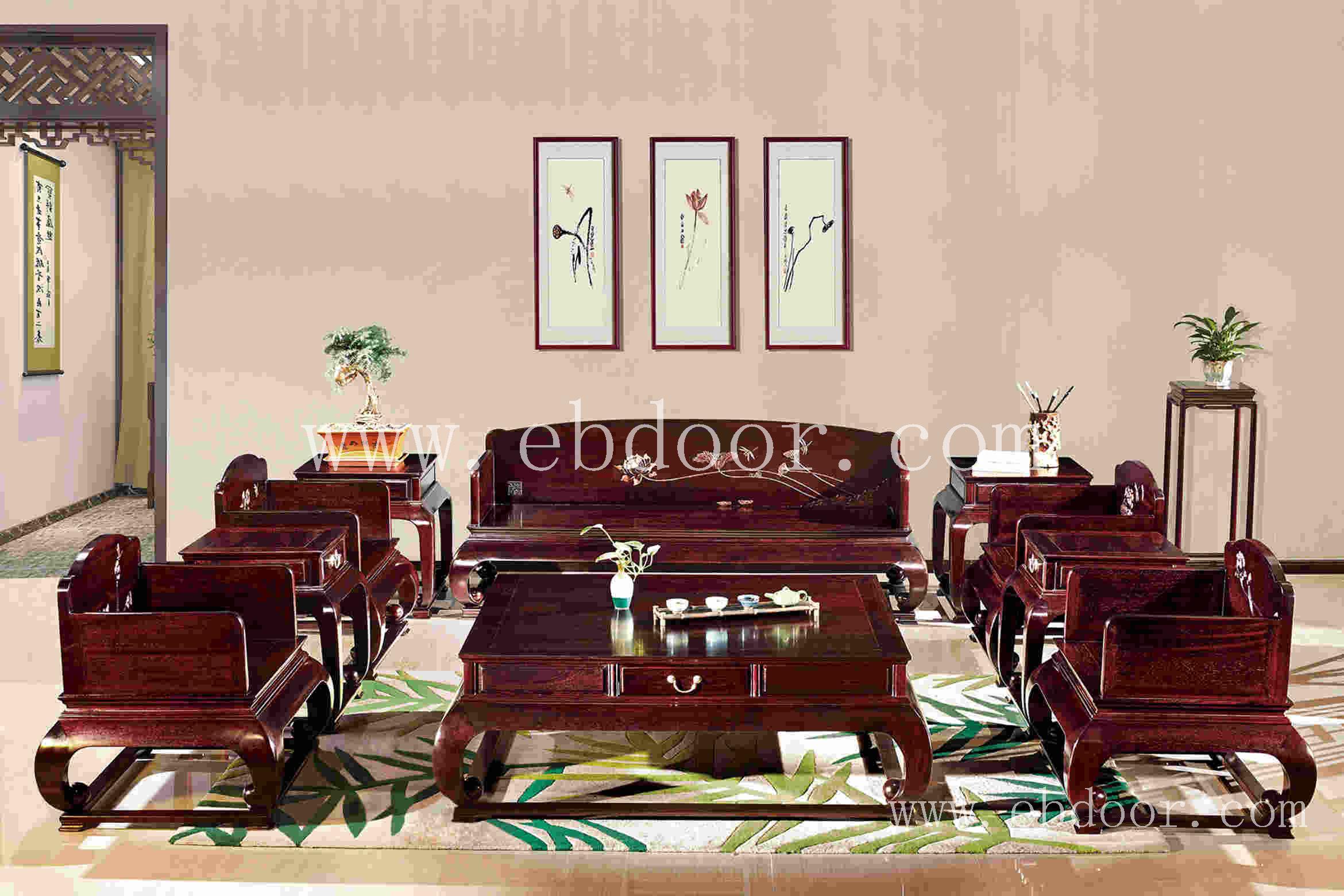 西安红木家具，西安血檀沙发