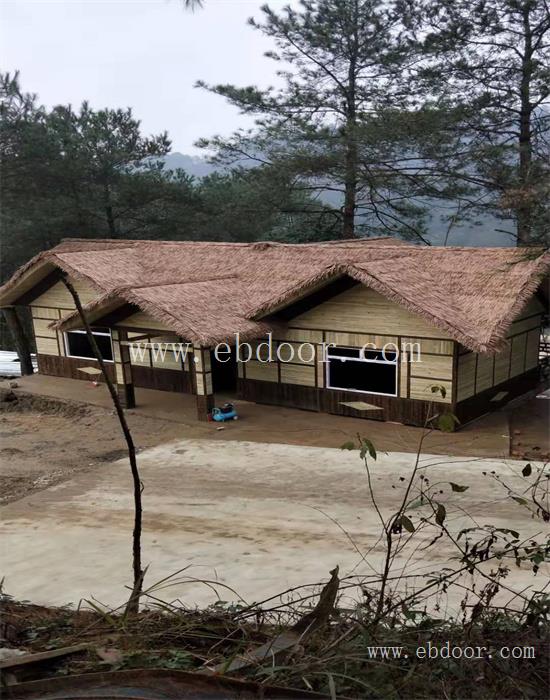 内江茅草屋定制厂家_内江竹子装饰生产厂家_内江竹艺大门价格