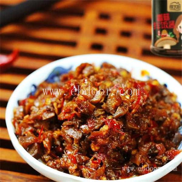 甘肃香菇牛肉酱加盟_甘肃香菇酱价格
