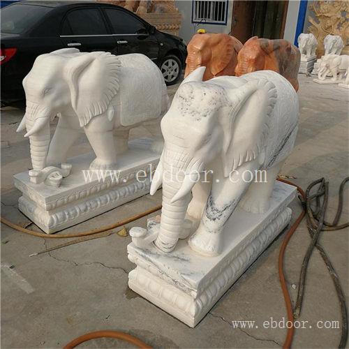 成都景区汉白玉大象加工