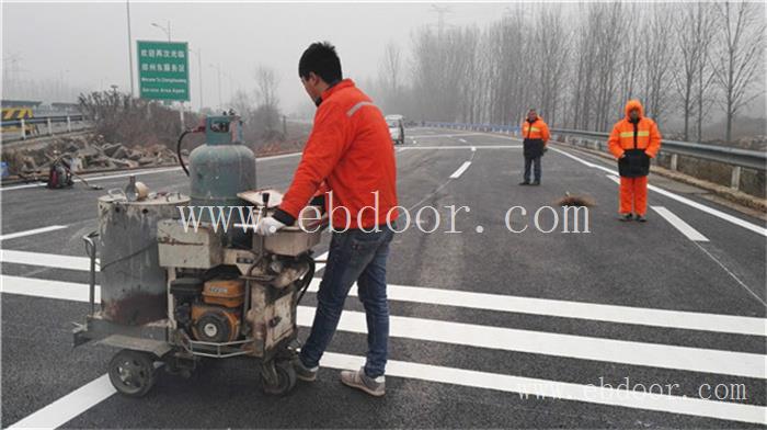 洛阳小区道路划线施工