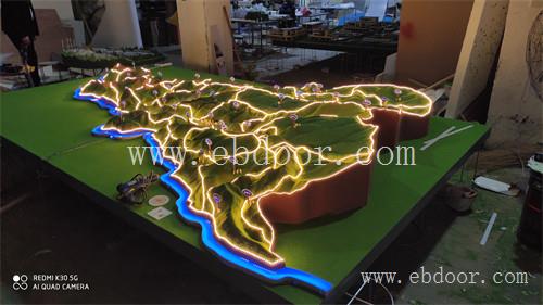 四川电子地形地貌沙盘模型设计