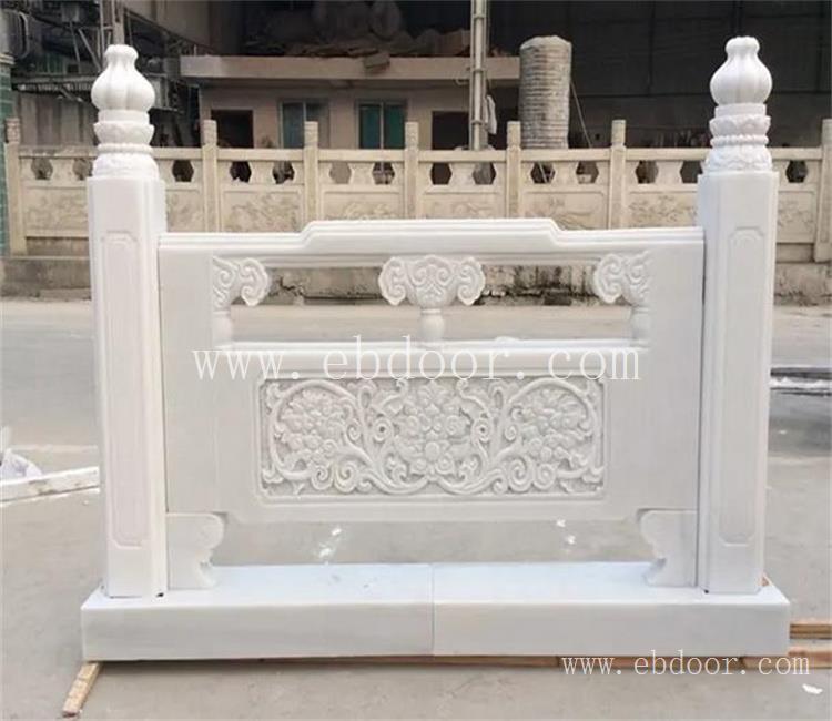 云南寺庙汉白玉栏杆加工