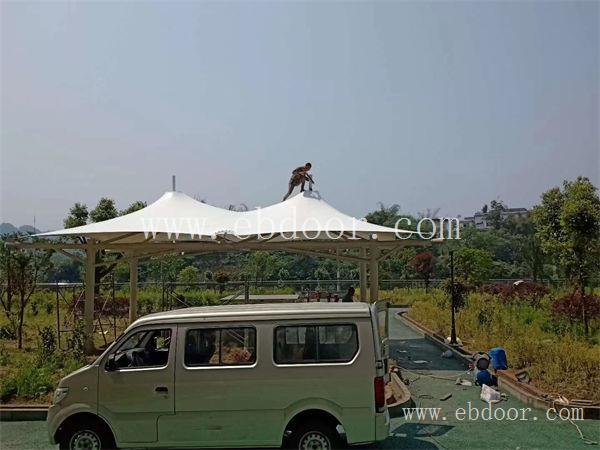 德阳小区充电桩膜结构施工