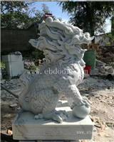 西藏园林汉白玉狮子加工