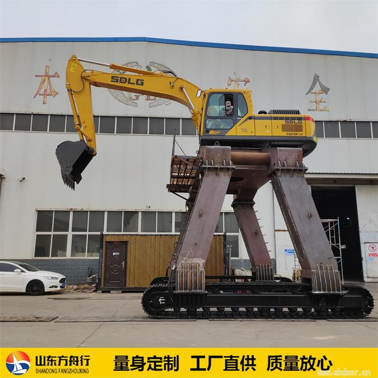 改装挖掘机卸火车加高底盘 挖机龙门架