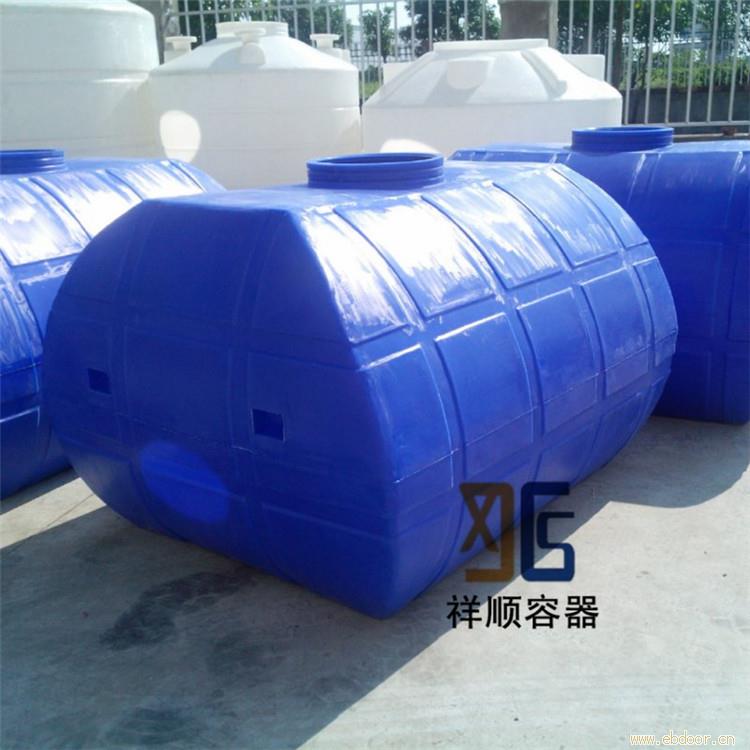 1-3立方白色卧式运输水桶 牛筋料一体成型超大车载化工桶塑料pe罐