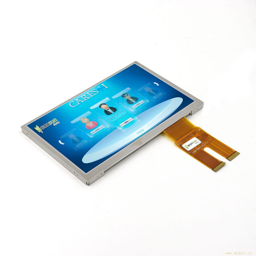 7 寸 WVGA TFT LCD液晶显示模组，BN-01-MI3WE-700，可带触摸，80