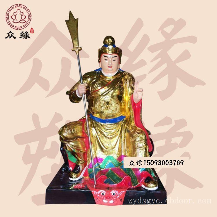 1.9米二郎显示真君神像雕刻 树脂玻璃钢二郎神杨戬三眼神像定制