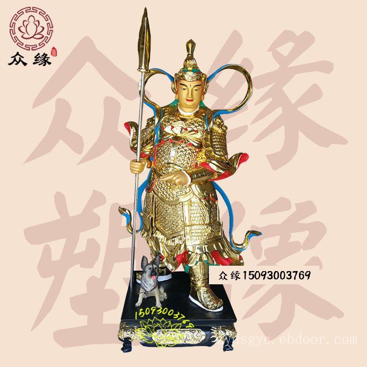 1.9米二郎显示真君神像雕刻 树脂玻璃钢二郎神杨戬三眼神像定制