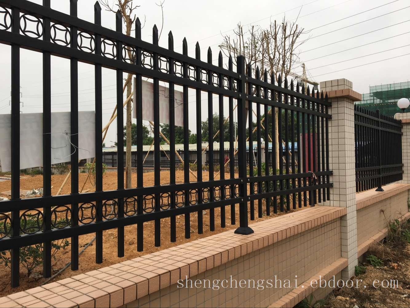 增城工地厂区外围墙锌钢护栏 从化住宅区校区铁艺围栏厂家批发