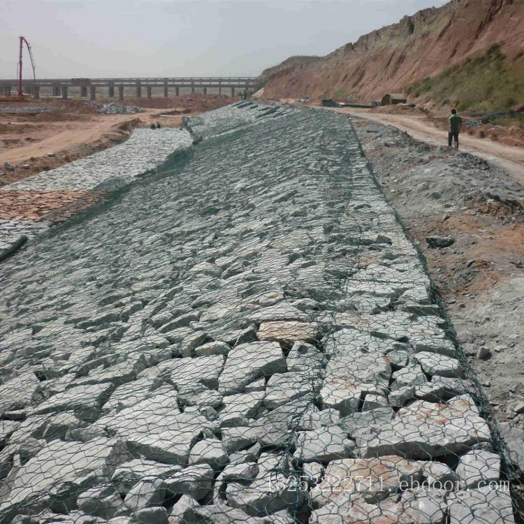 河堤整治格宾网箱石笼 河道修建铅丝笼 海底抛石石笼网兜