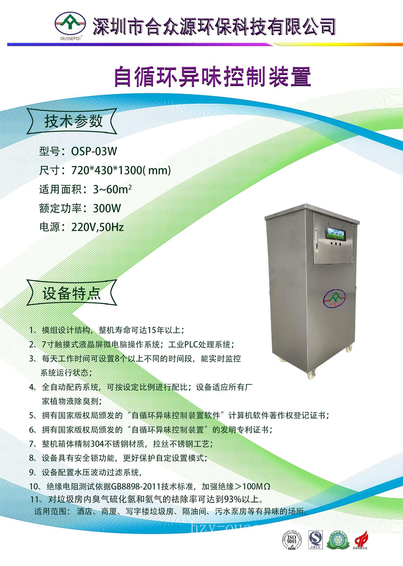 高端写字楼垃圾房除臭设备