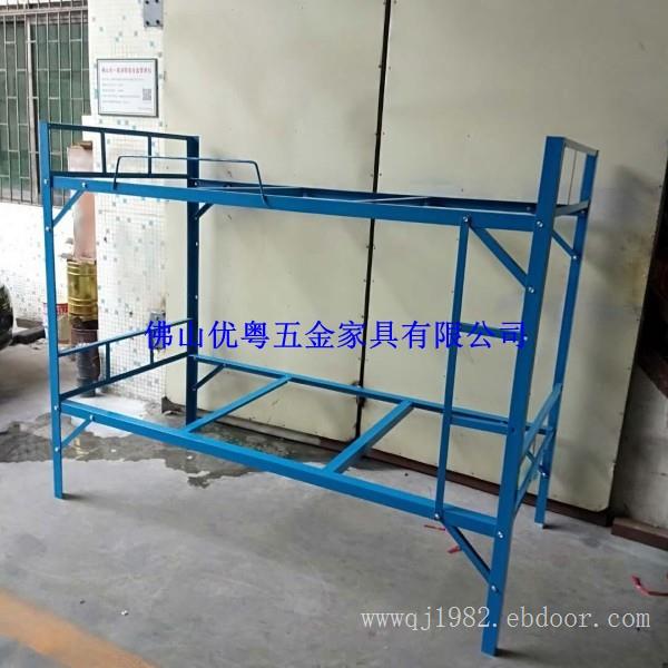 广西镀锌钢管床方管型材上下铺铁架床批发方管角铁床厂家