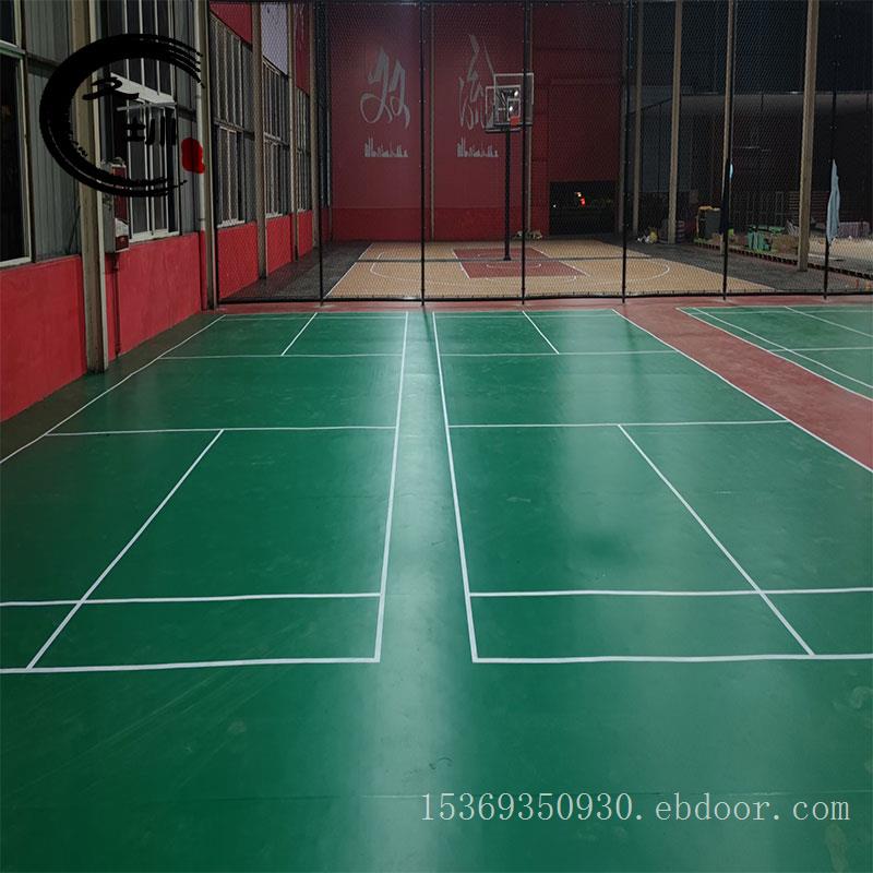 PVC塑胶地板 地胶卷材 运动弹性 专业 羽毛球篮球乒乓球 防水厂家