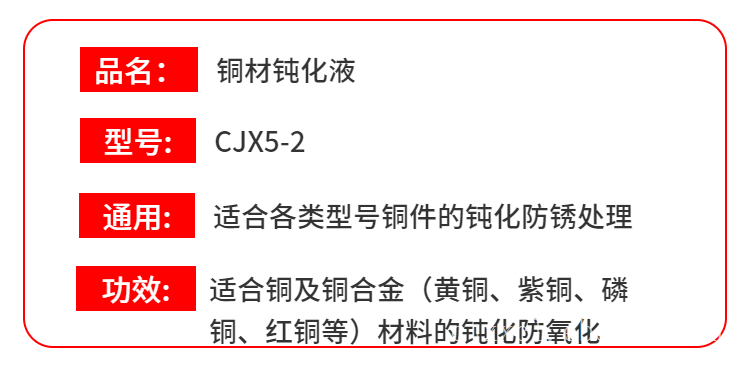 铜材环保钝化液 CJX5-2