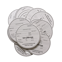 TABER贴纸 S-36贴纸 TABER磨耐机专用贴纸 试件标签 不干胶贴纸