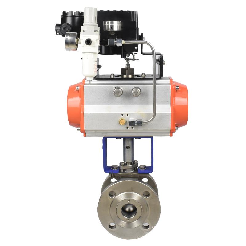 进口气动V型调节球阀