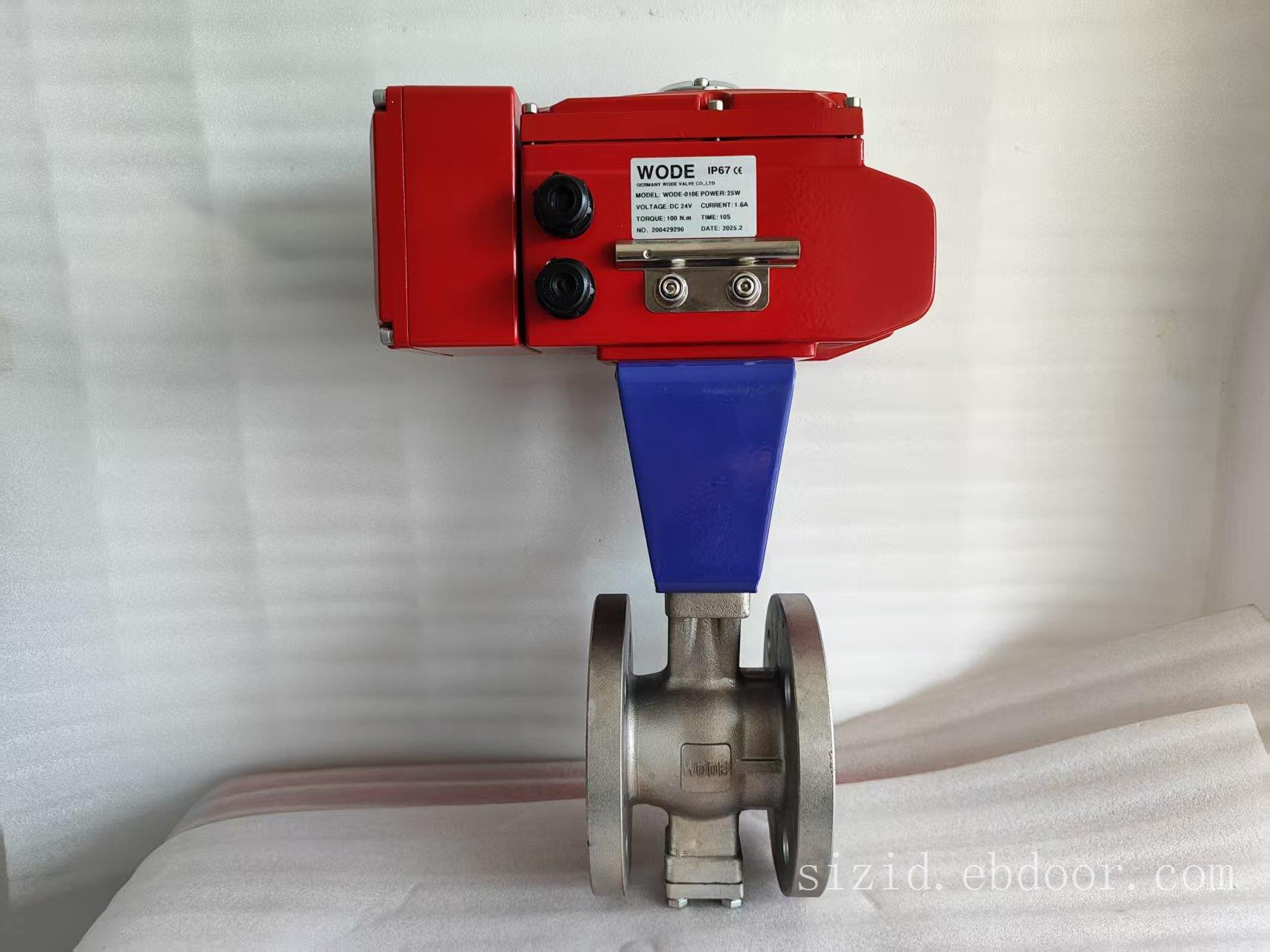 进口电动V型调节球阀 智能比例控制阀 防爆型