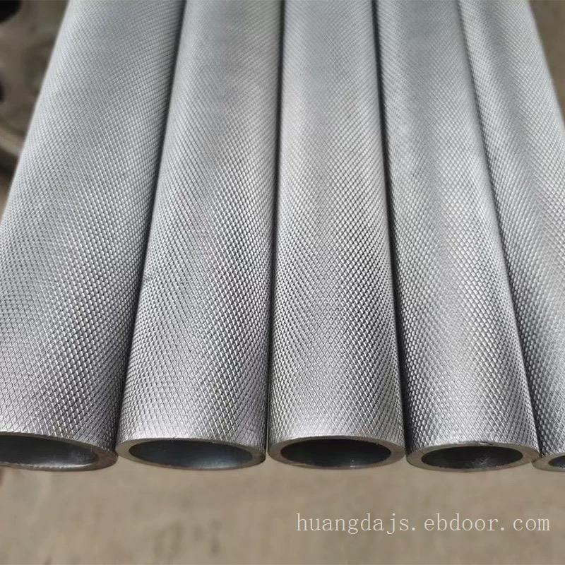 供应6061/6063滚花铝棒 直纹网纹7075拉花研磨铝管 规格齐全
