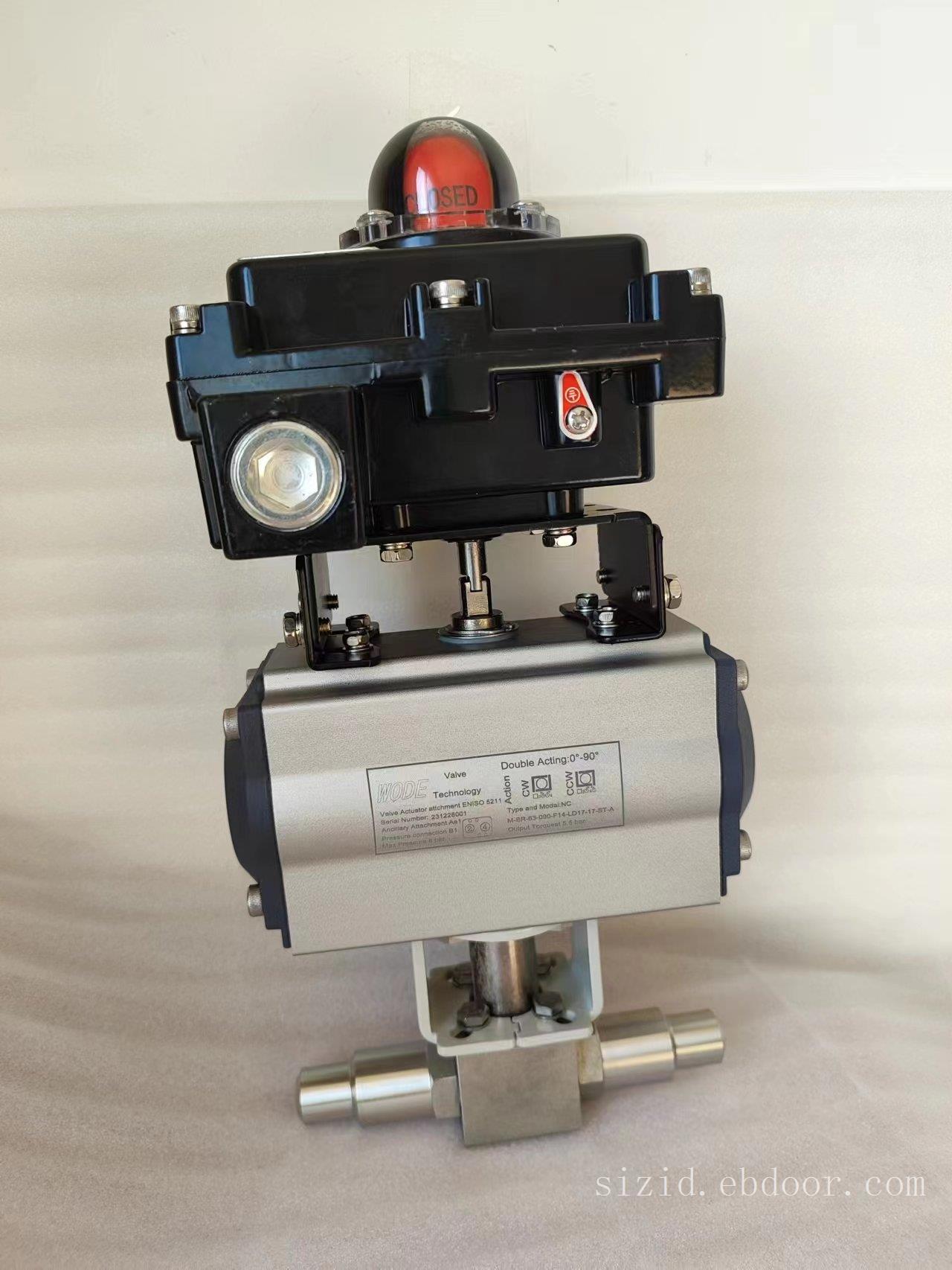 进口气动小型高压球阀-带焊接管耐50Mpa