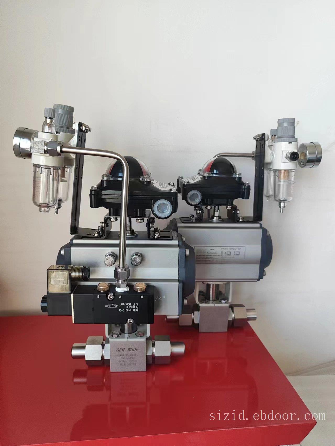 进口气动小型高压球阀-带焊接管耐50Mpa