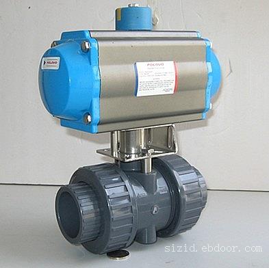 进口气动UPVC球阀-水处理塑料阀门