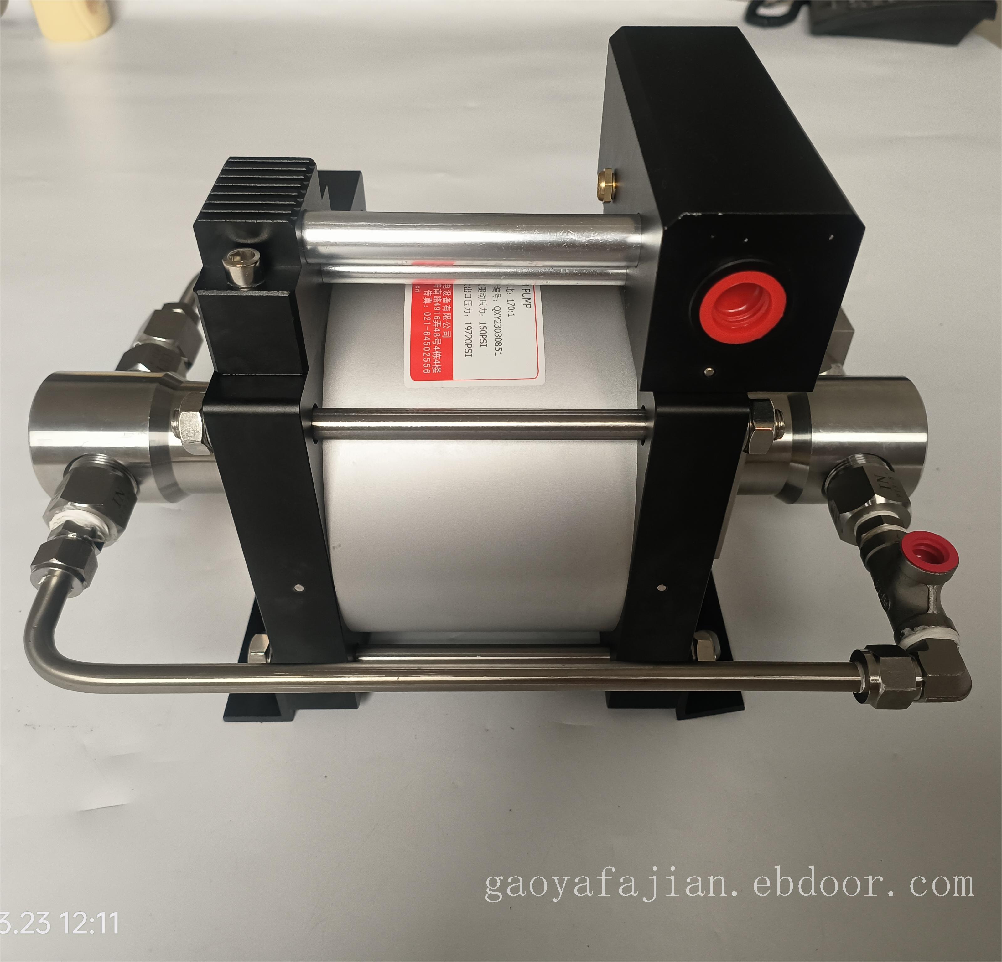 气液增压泵GT-170系列双作用气驱液泵选型