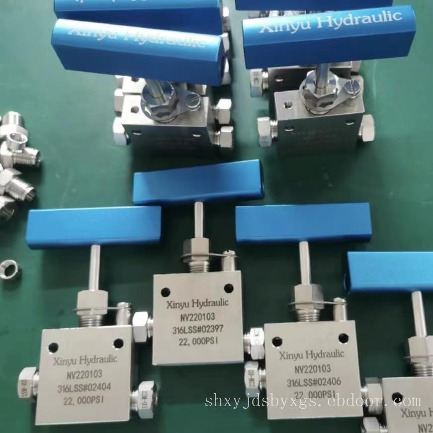 不锈钢高压手动针阀NV150501T三通型一进两出双控手动针阀批发