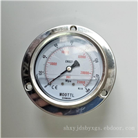 高压压力表MOOTTL耐震不锈钢压力表高压400MPA压力表径向安装