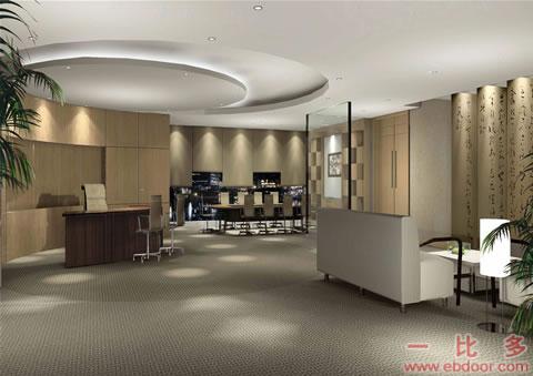 办公装饰设计案例1-董事长办公室 