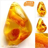 琥珀皇朝★波兰琥珀蜜蜡★罕品植物珀★内包树枝、草根带矿皮 