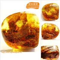 琥珀皇朝★波兰琥珀蜜蜡★罕品植物珀★内包树枝、草根带矿皮 