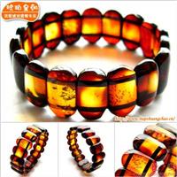 琥珀皇朝★震撼收藏品★鸡油黄褐红老蜜蜡★渐变双色乾坤大珠 