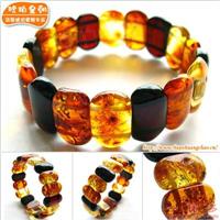 琥珀皇朝★震撼收藏品★鸡油黄褐红老蜜蜡★渐变双色乾坤大珠 