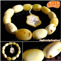 琥珀皇朝★波兰琥珀蜜蜡★象牙白原矿手珠★与天神交流的宝贝 