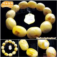 琥珀皇朝★波兰琥珀蜜蜡★象牙白原矿手珠★与天神交流的宝贝 