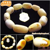 琥珀皇朝★波兰琥珀蜜蜡★象牙白原矿手珠★与天神交流的宝贝 