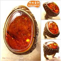 琥珀皇朝★震撼欧陆原单款琥珀戒指★坐享欧陆风情★媒体推荐11 