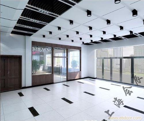 上海办公大厅装修案例-效果图