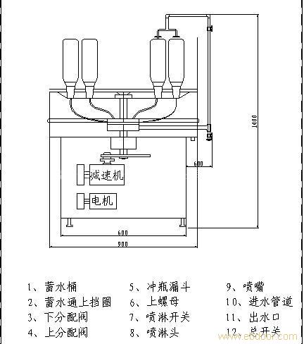 冲瓶机,外淋内冲式冲瓶机,饮料生产设备