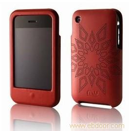 Boomwave iPhone 3GS 皮套 手机套 直插式 红