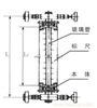 Glass tube liquid level meter