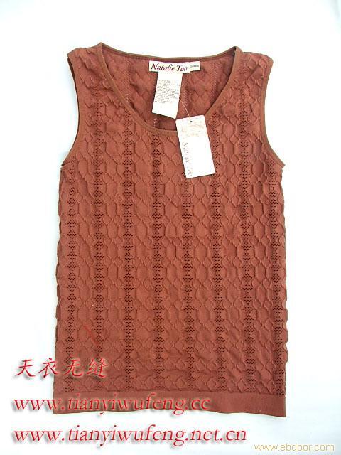 Seamless meshes vest, jacquard vest