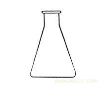 CONICAL FLASK wide  mouth